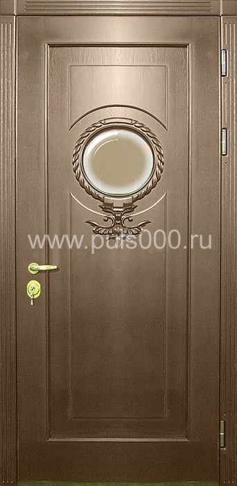 Железная парадная дверь для коттеджа ПР-64 массив, цена 132 000  руб.